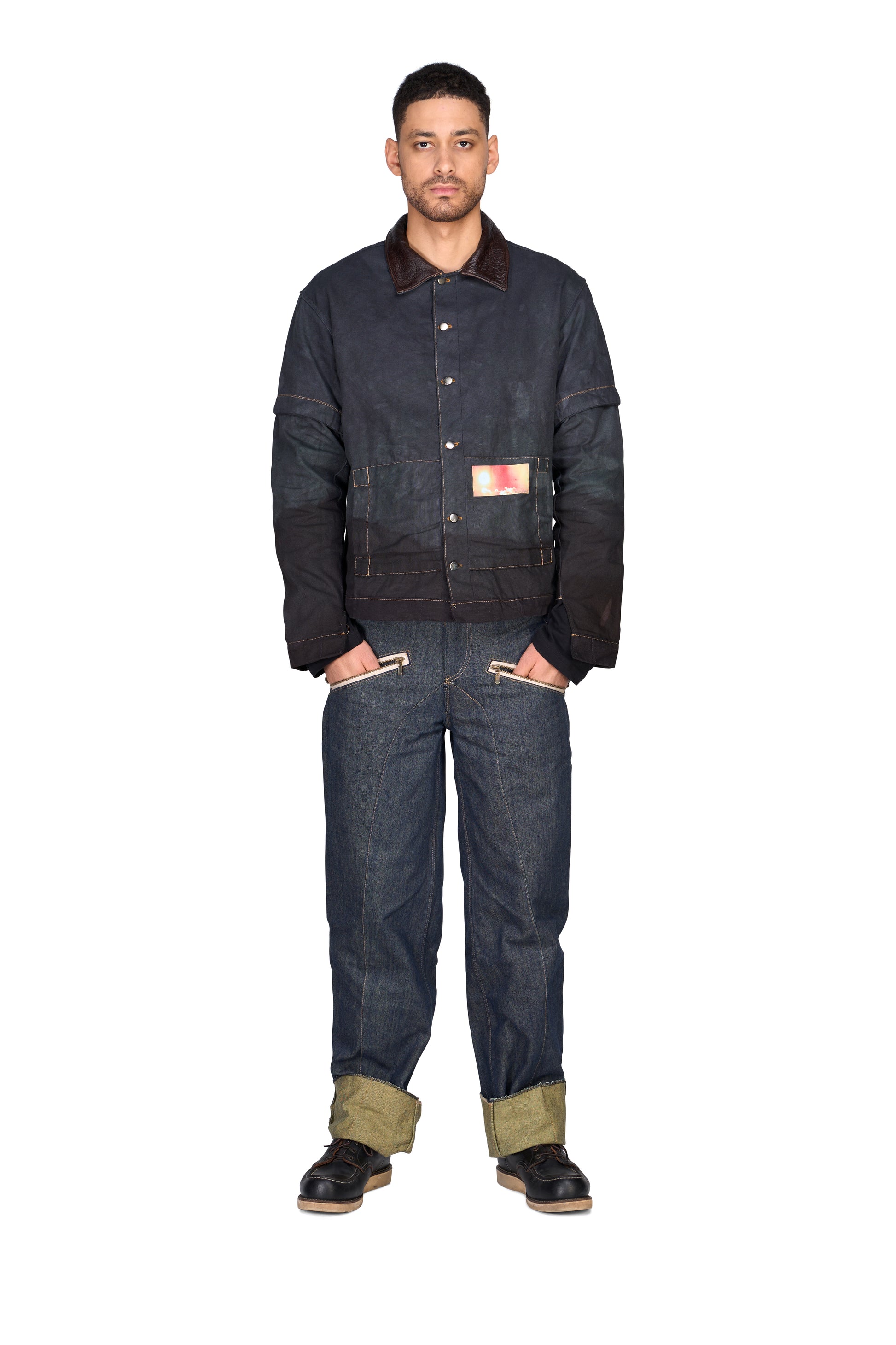 Double Zip Work Denim