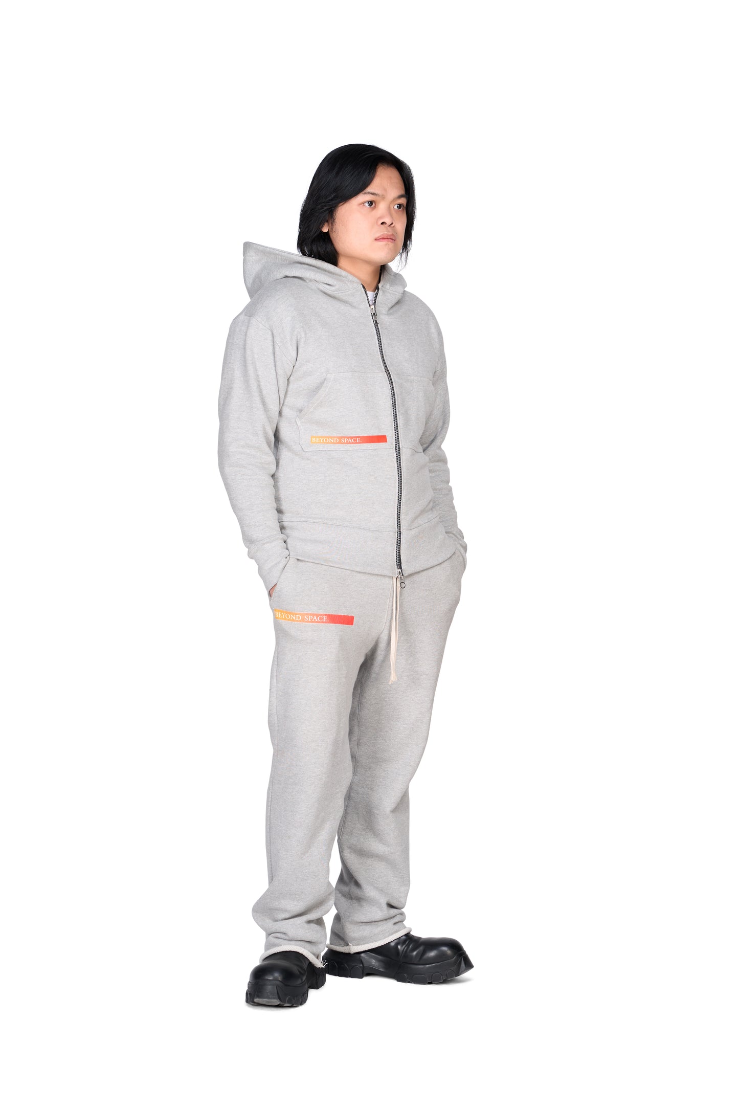 Grey Lightbeam Hoodie
