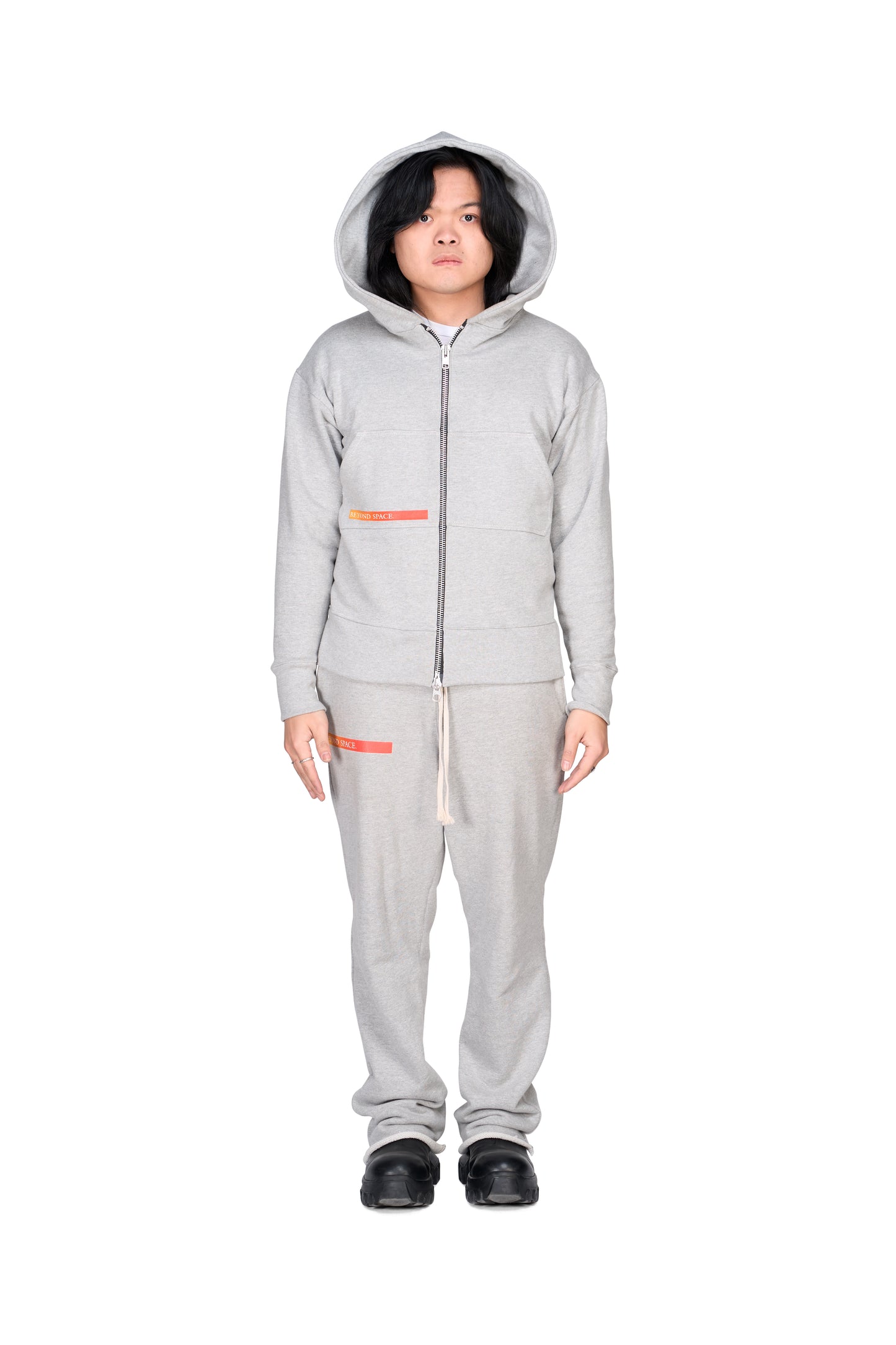 Grey Lightbeam Hoodie