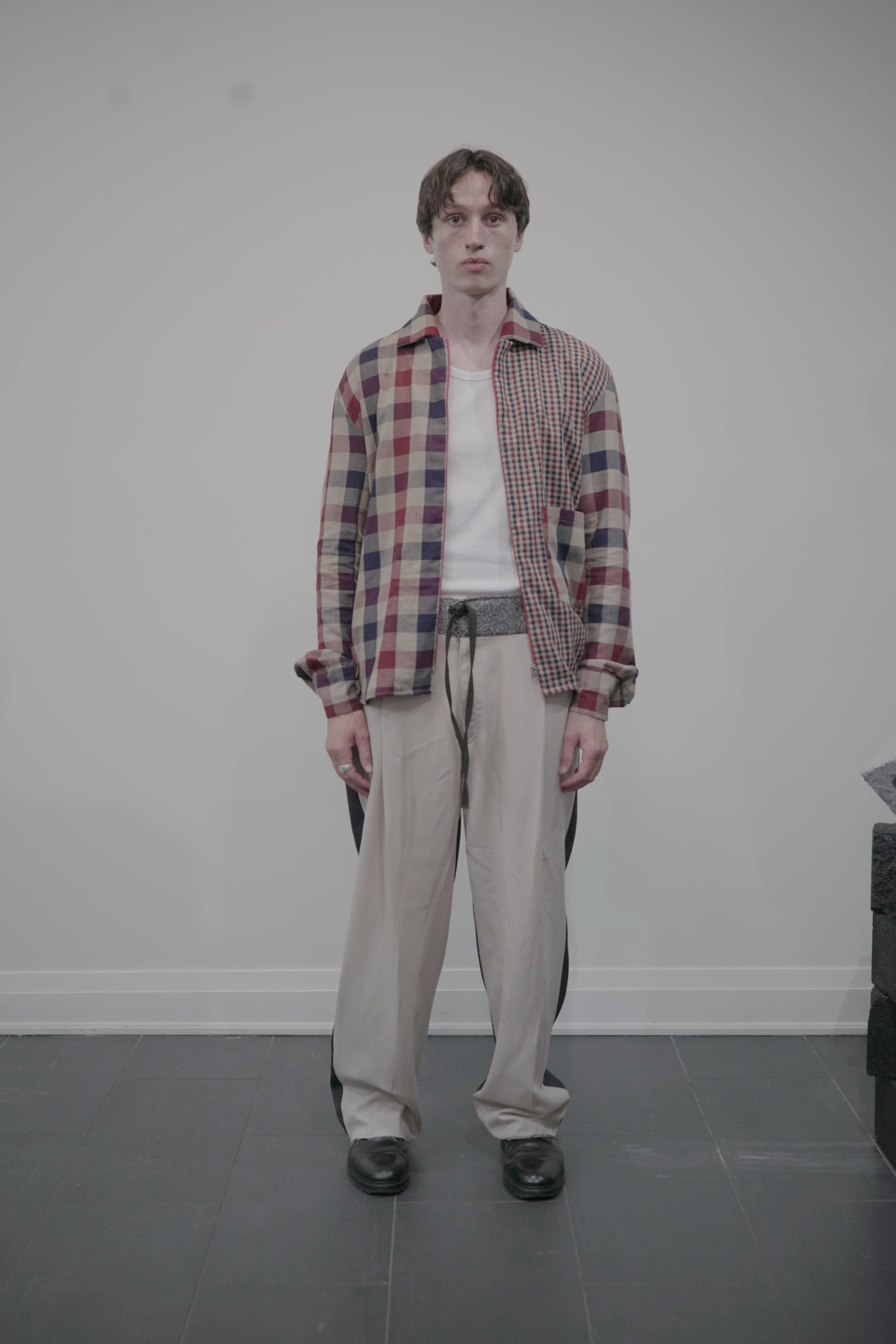 The Ash-Check Zip Shirt