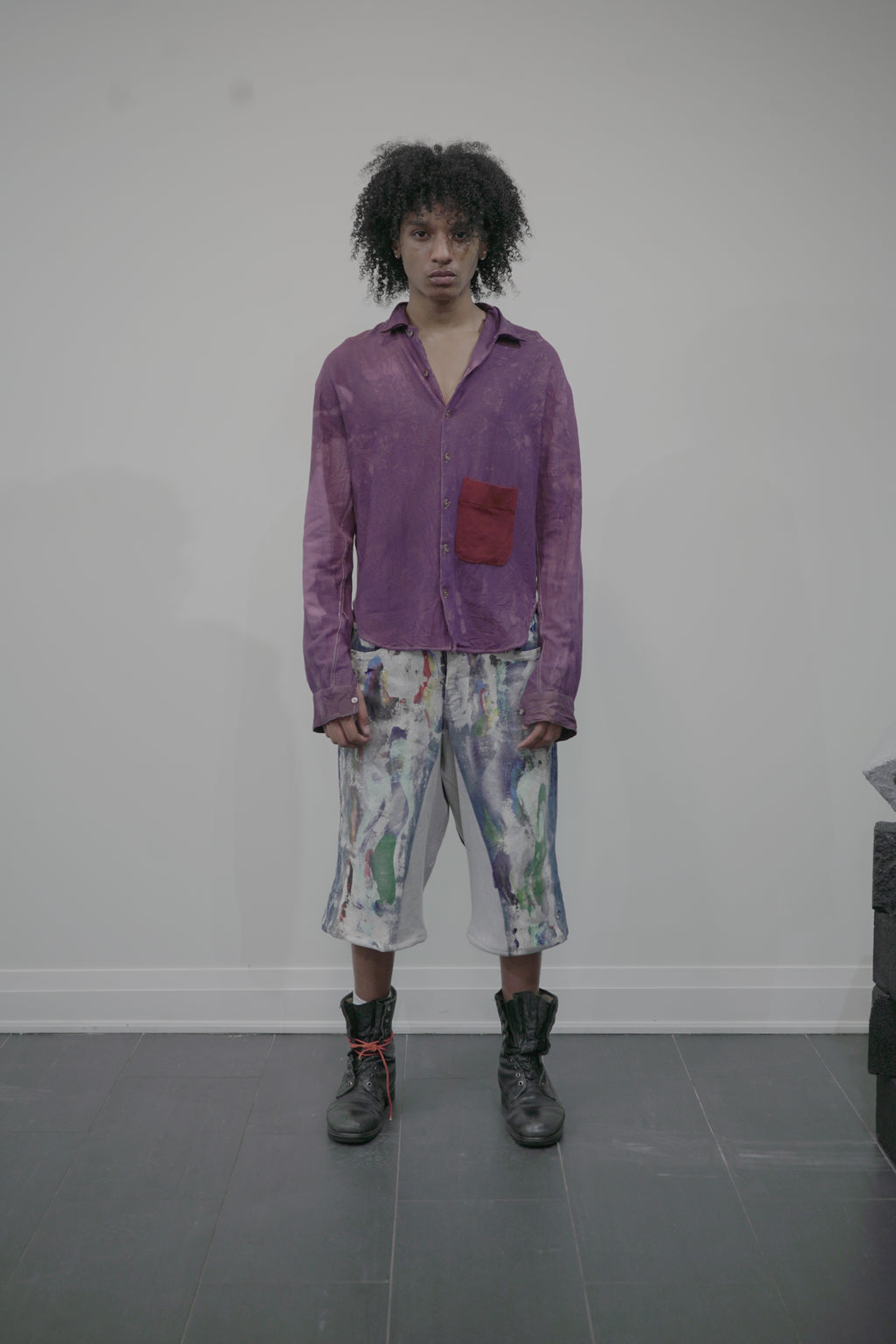 The Adom Shirt in Violet