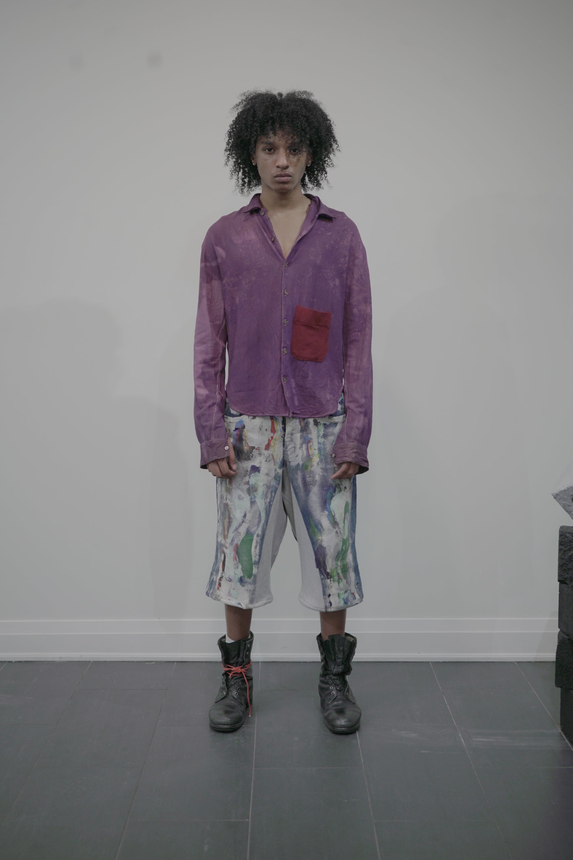 The Adom Shirt in Violet