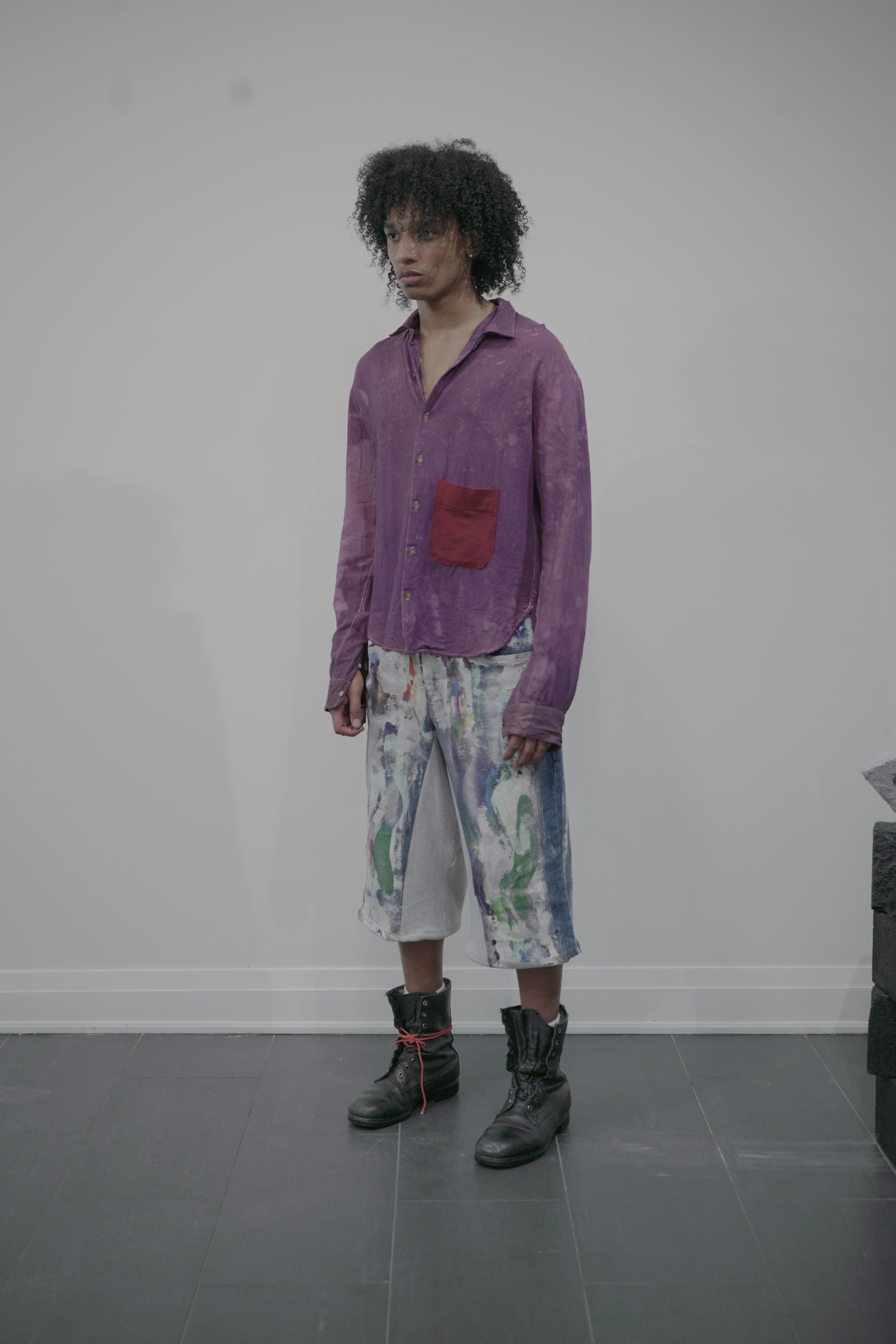 The Adom Shirt in Violet