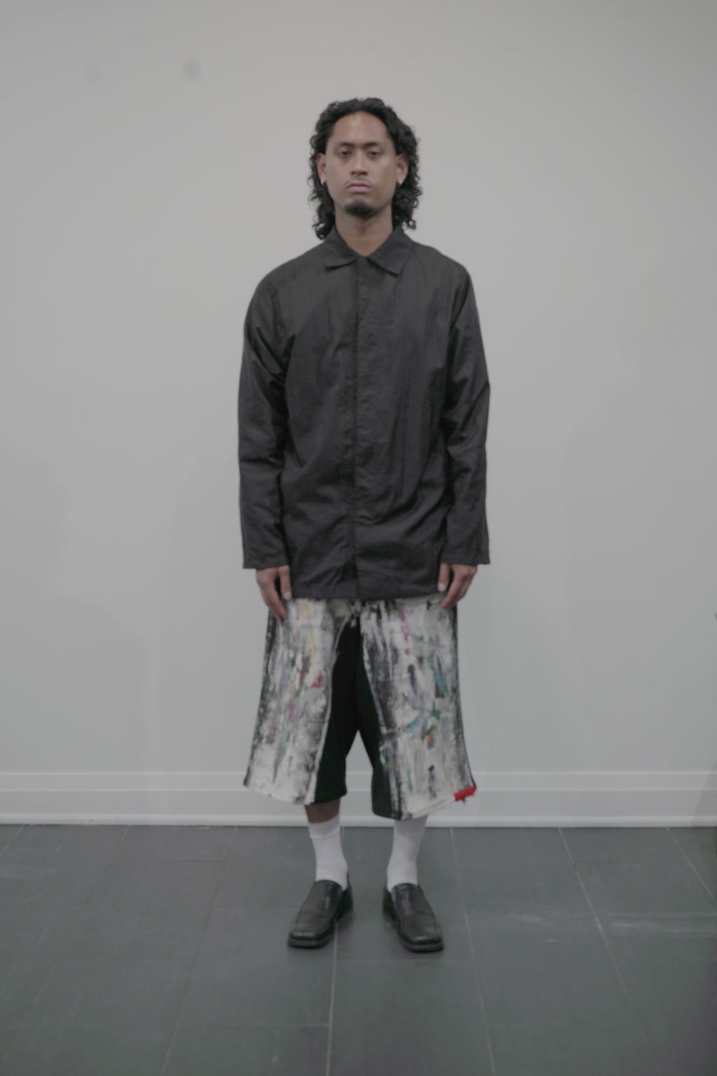 The Magritte Black Denim Shorts