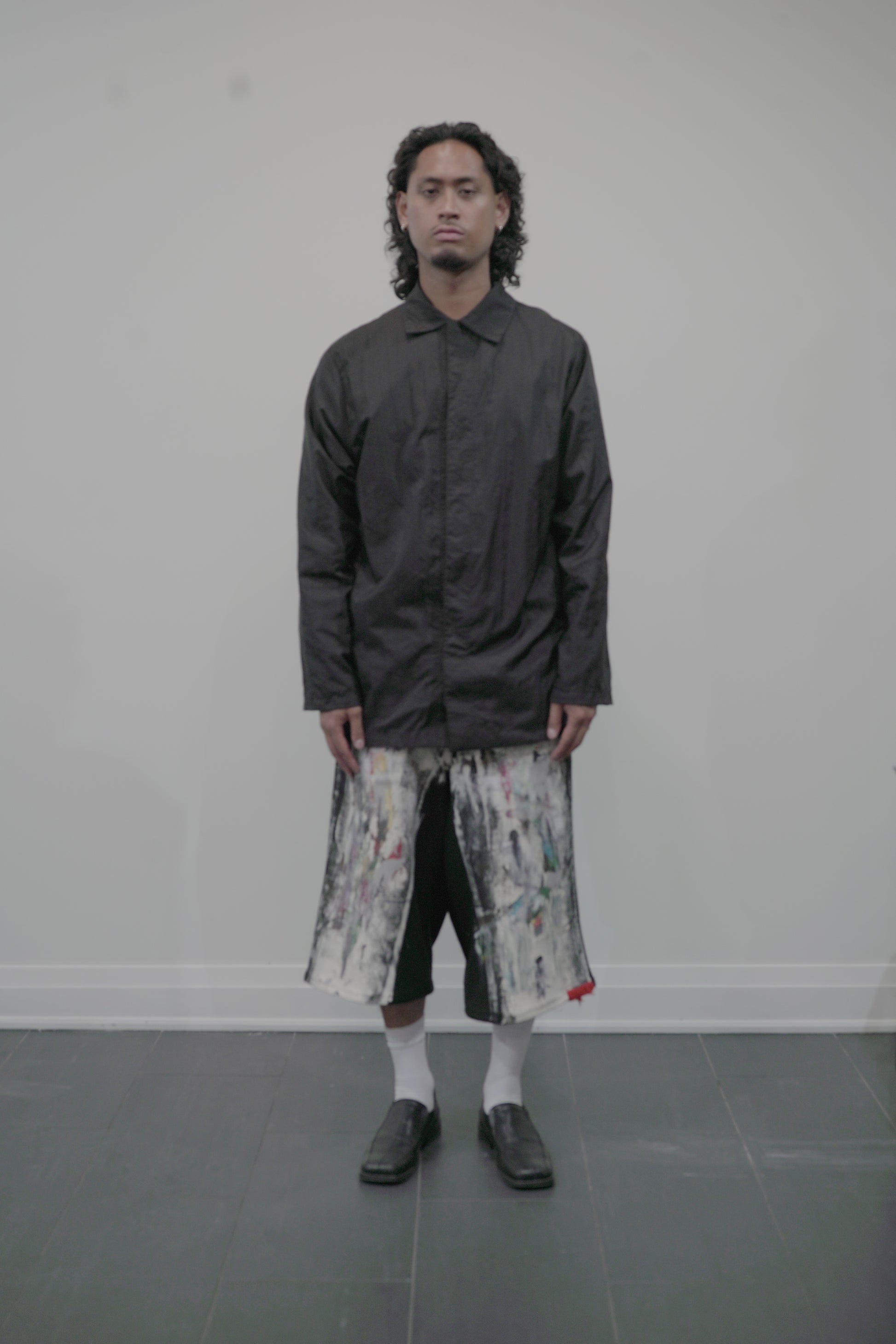 The Magritte Black Denim Shorts