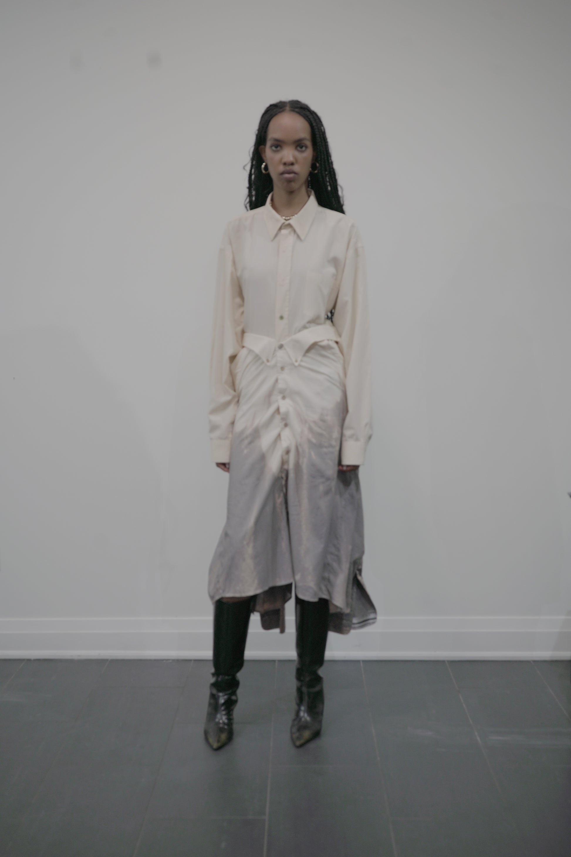 The Aliyah Dress in Cement