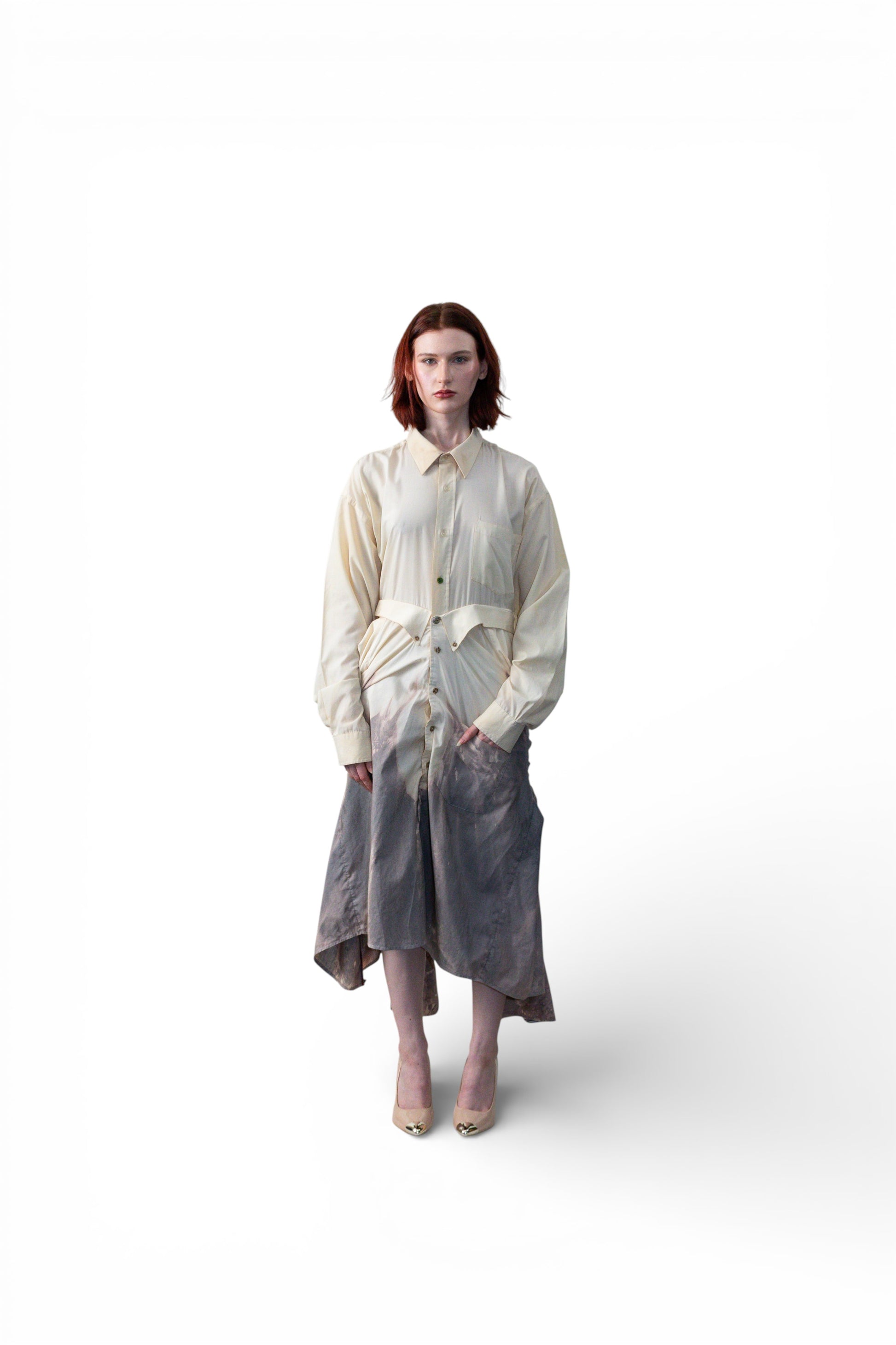 The Aliyah Dress in Cement