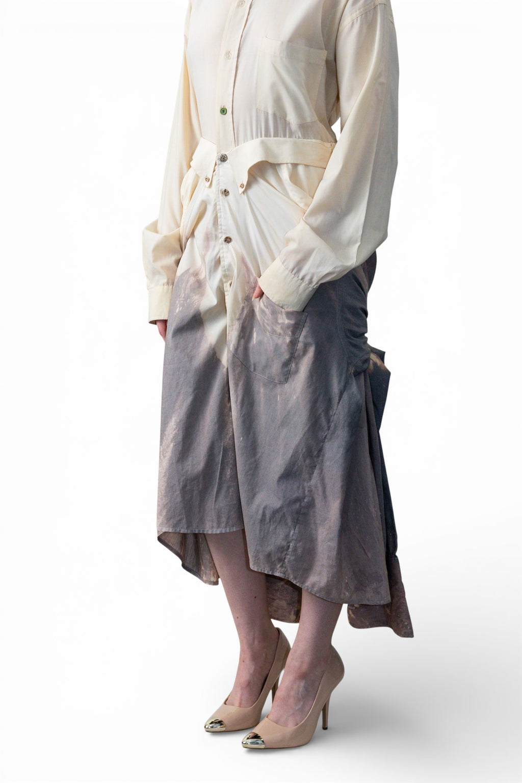 The Aliyah Dress in Cement