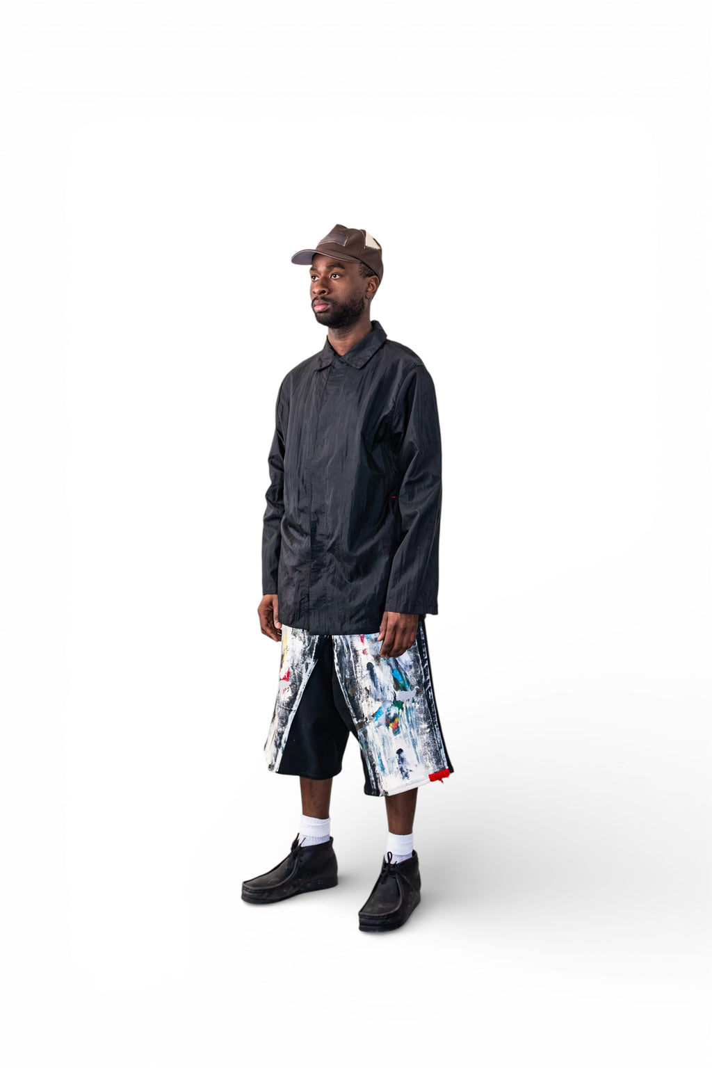 The Magritte Black Denim Shorts