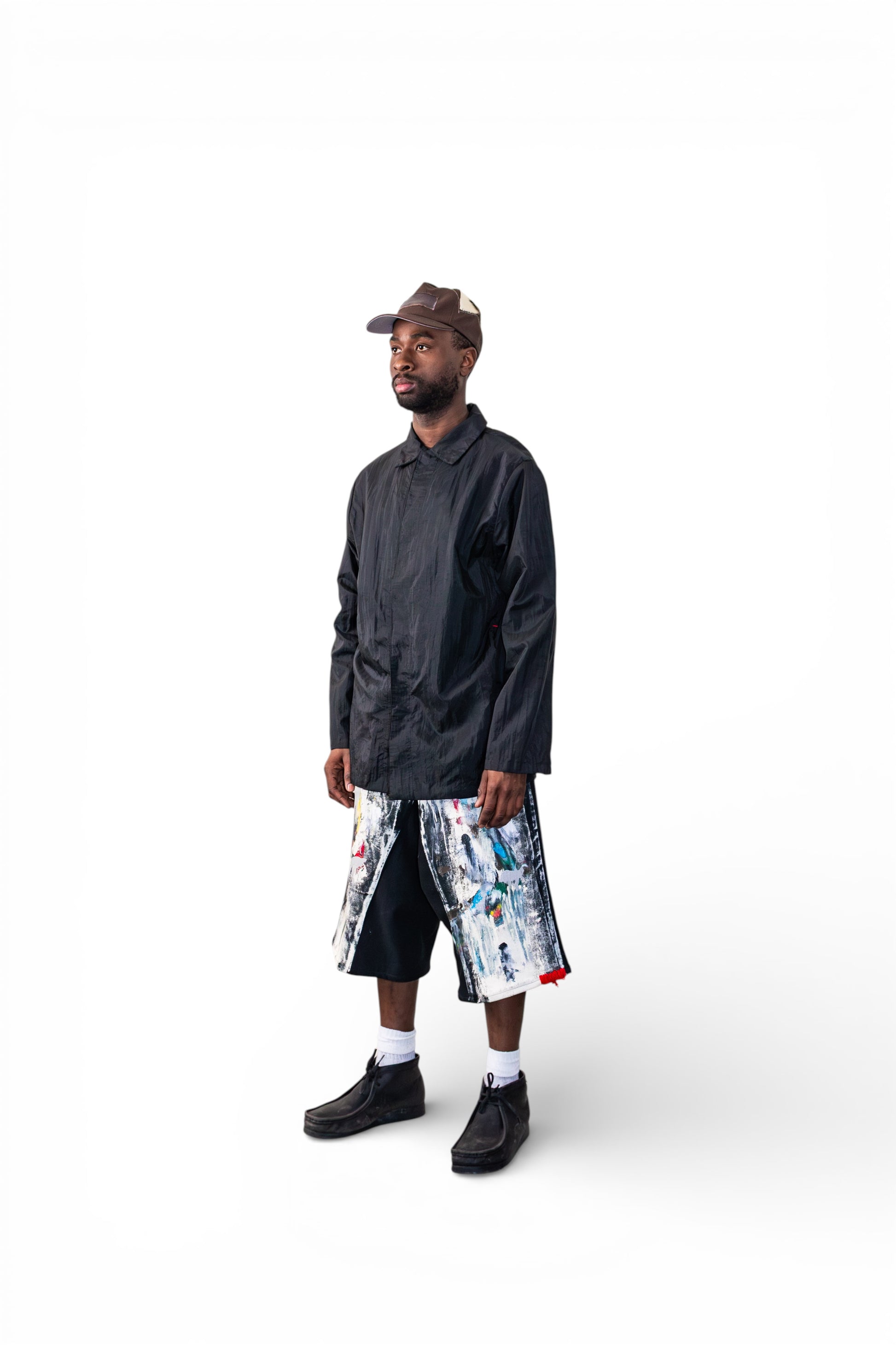 The Magritte Black Denim Shorts