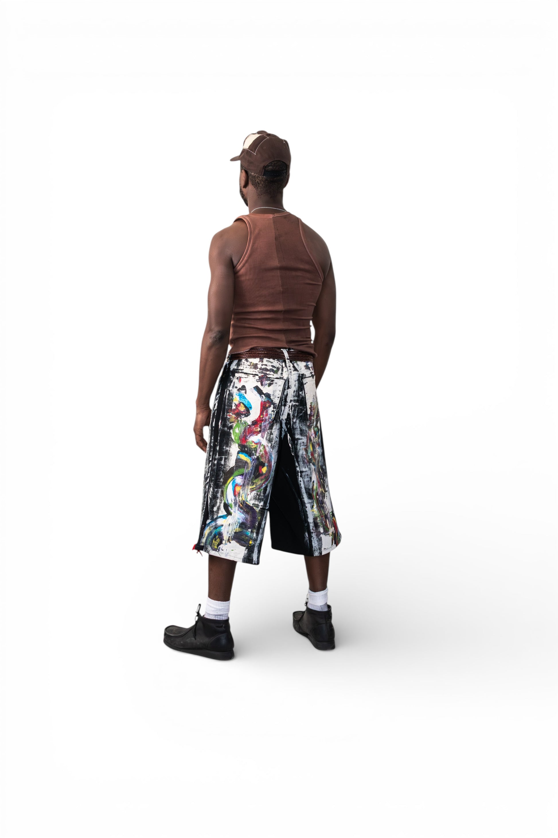 The Magritte Black Denim Shorts