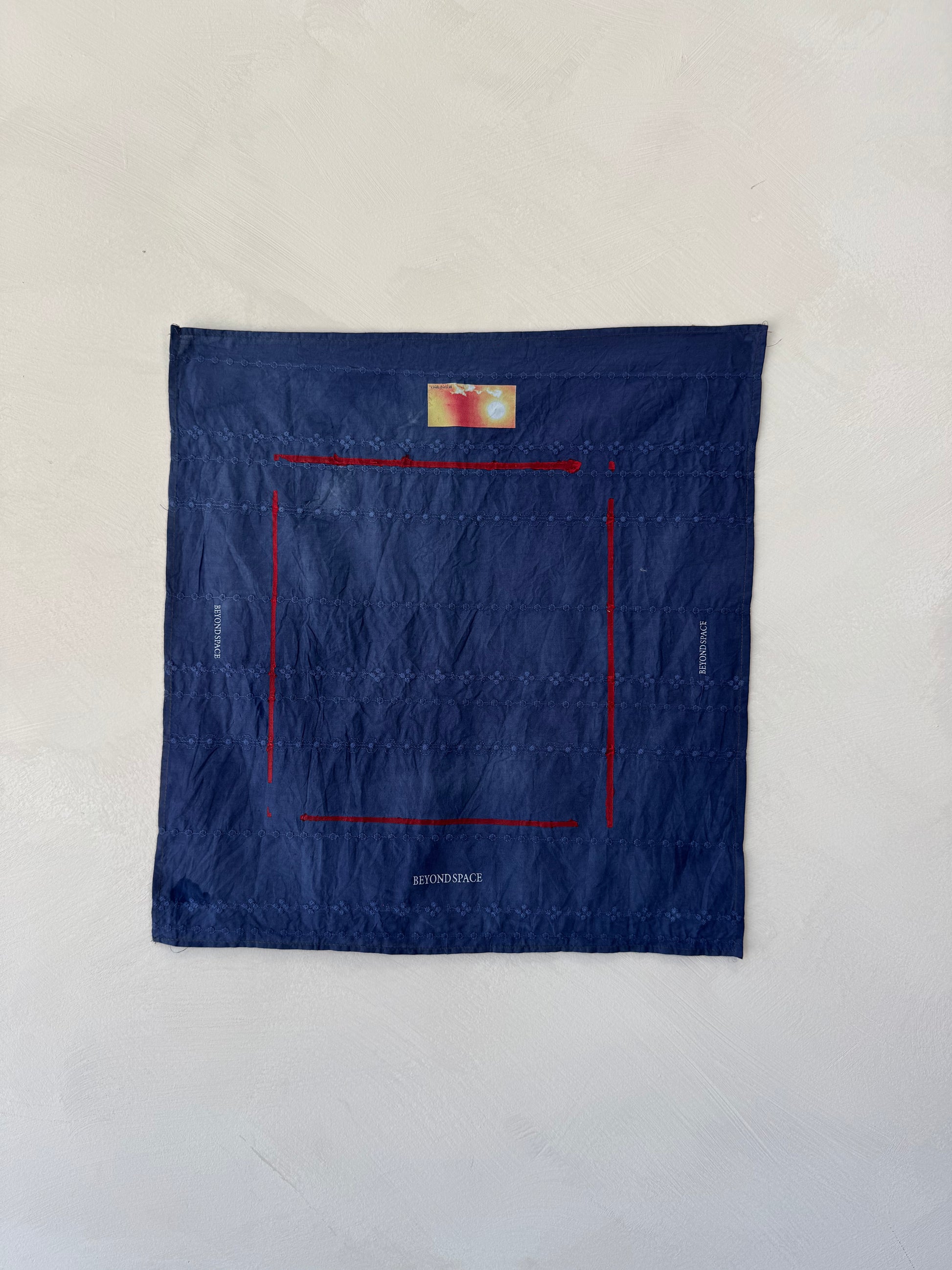 Tzohar blue painted bandana — BEYOND SPACE