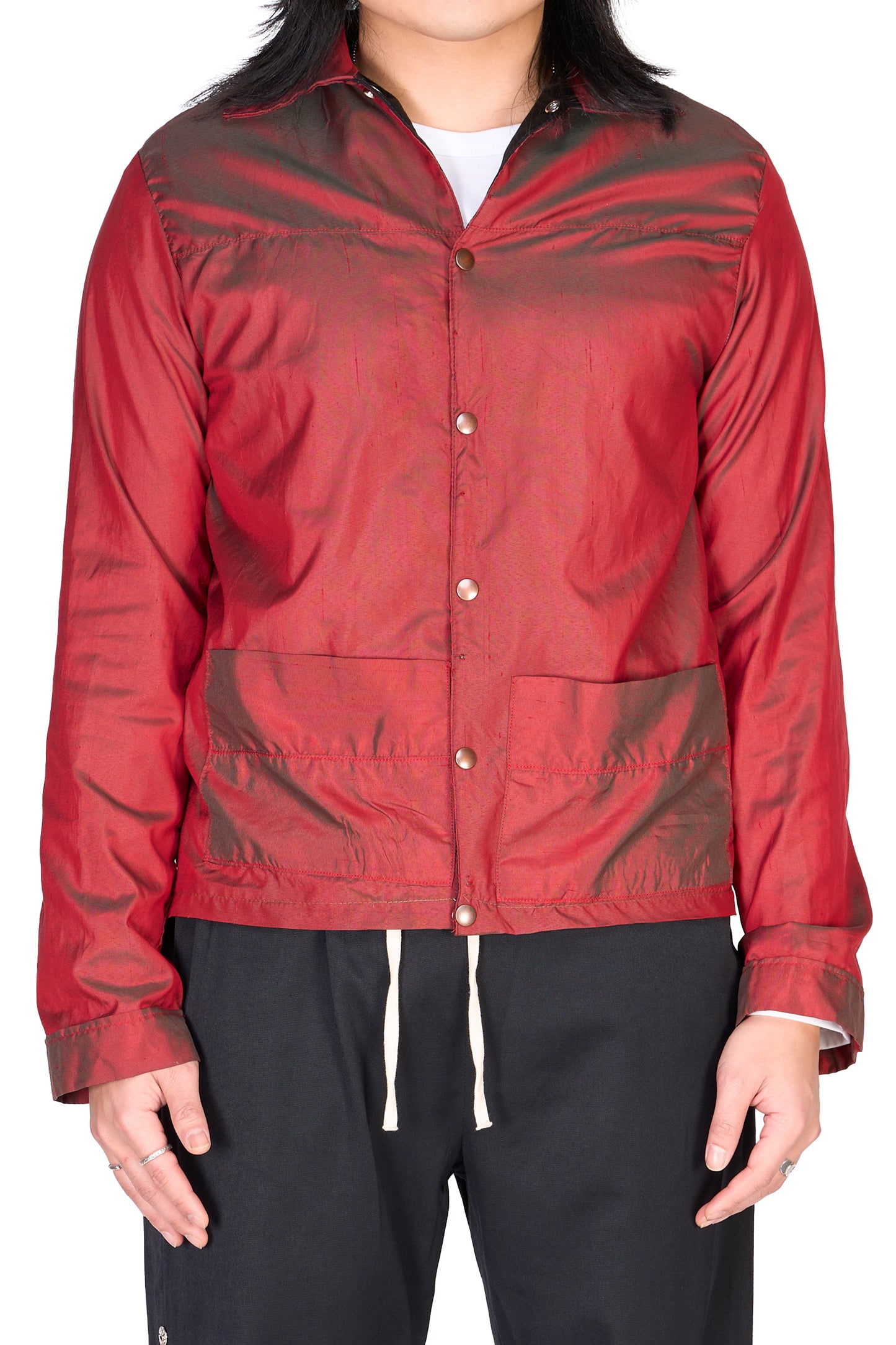 Dupioni Silk Coach Jacket