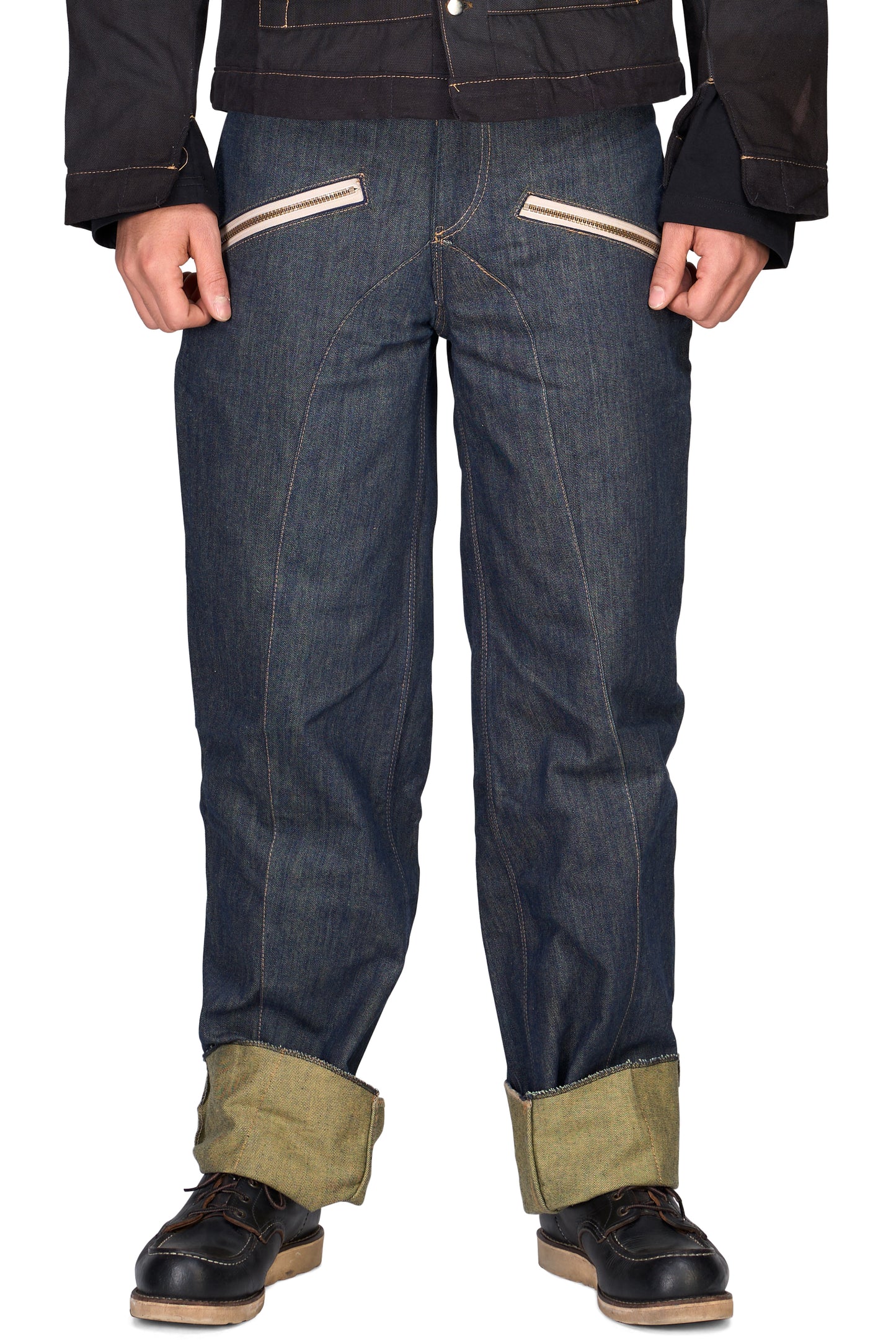 Double Zip Work Denim