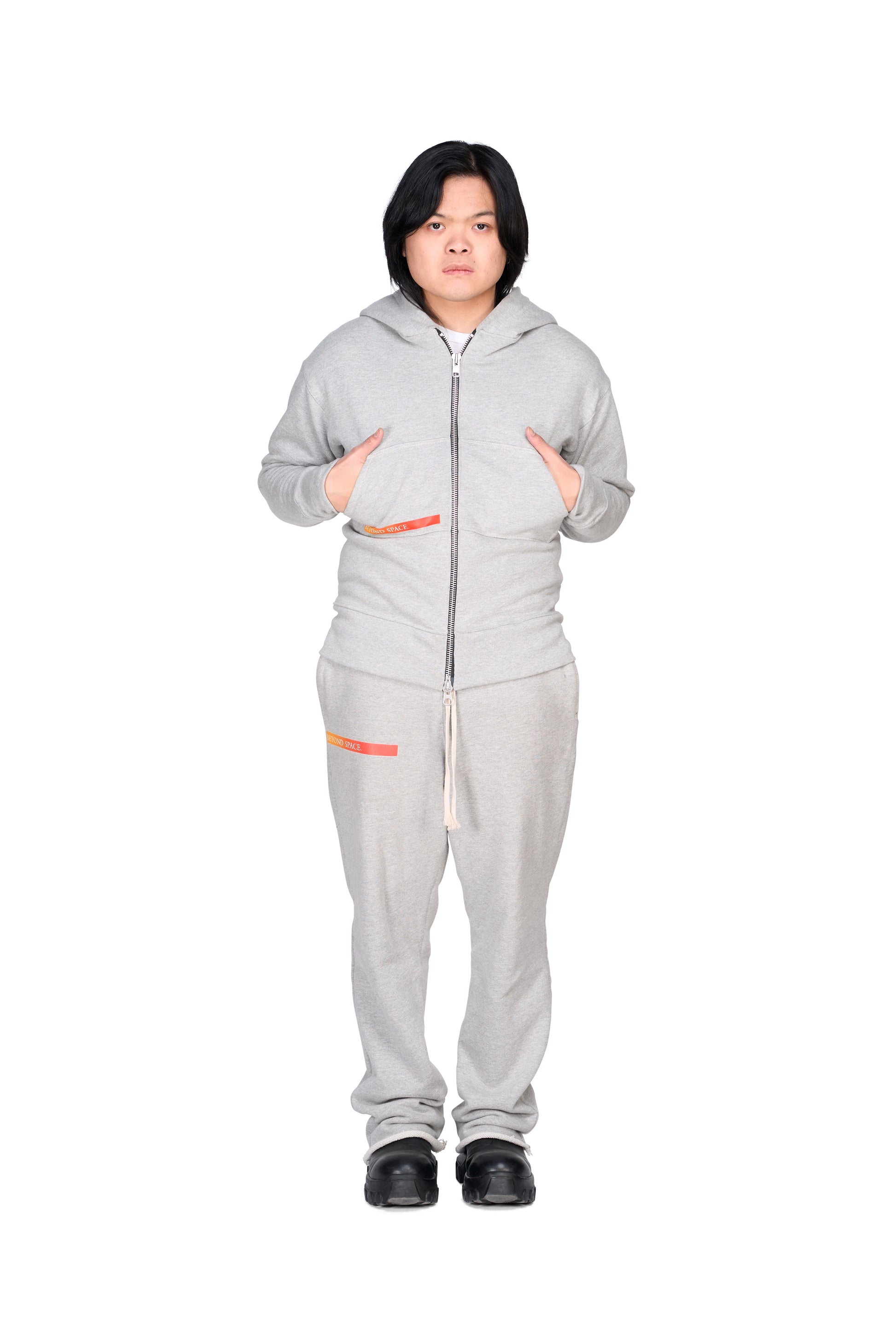 Grey Lightbeam Hoodie