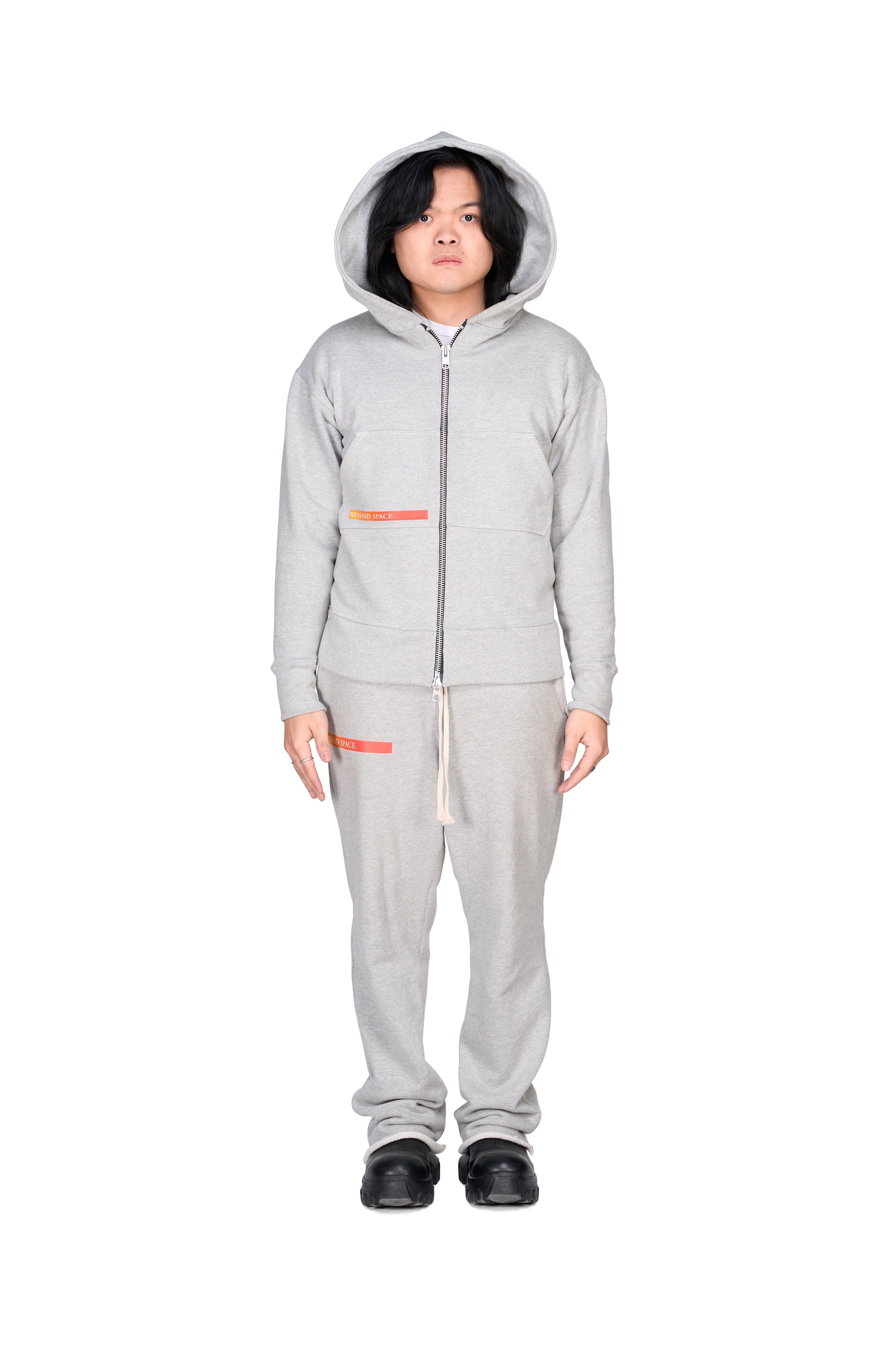 Grey Lightbeam Hoodie