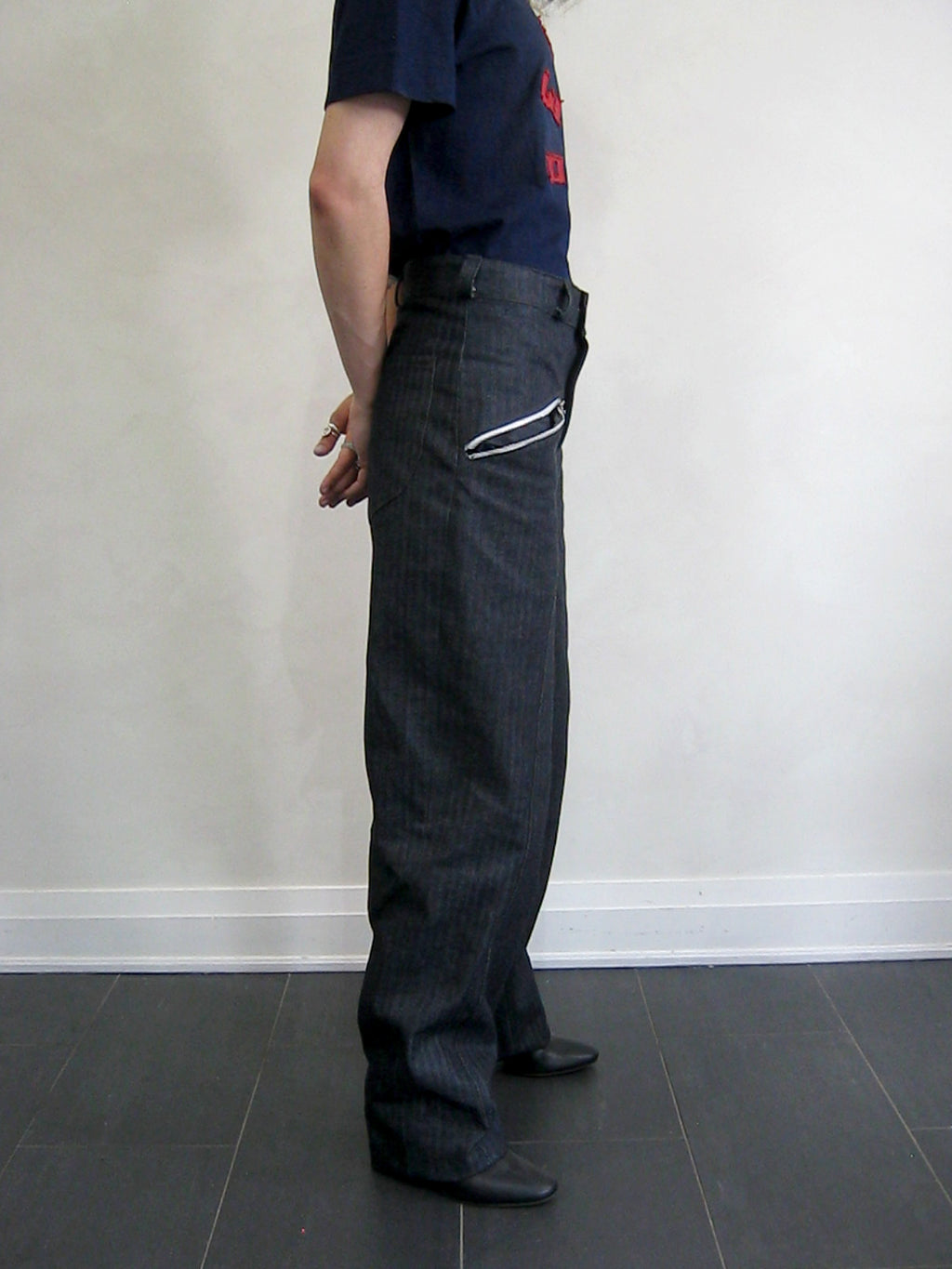 The Ergon herringbone Zip Denim
