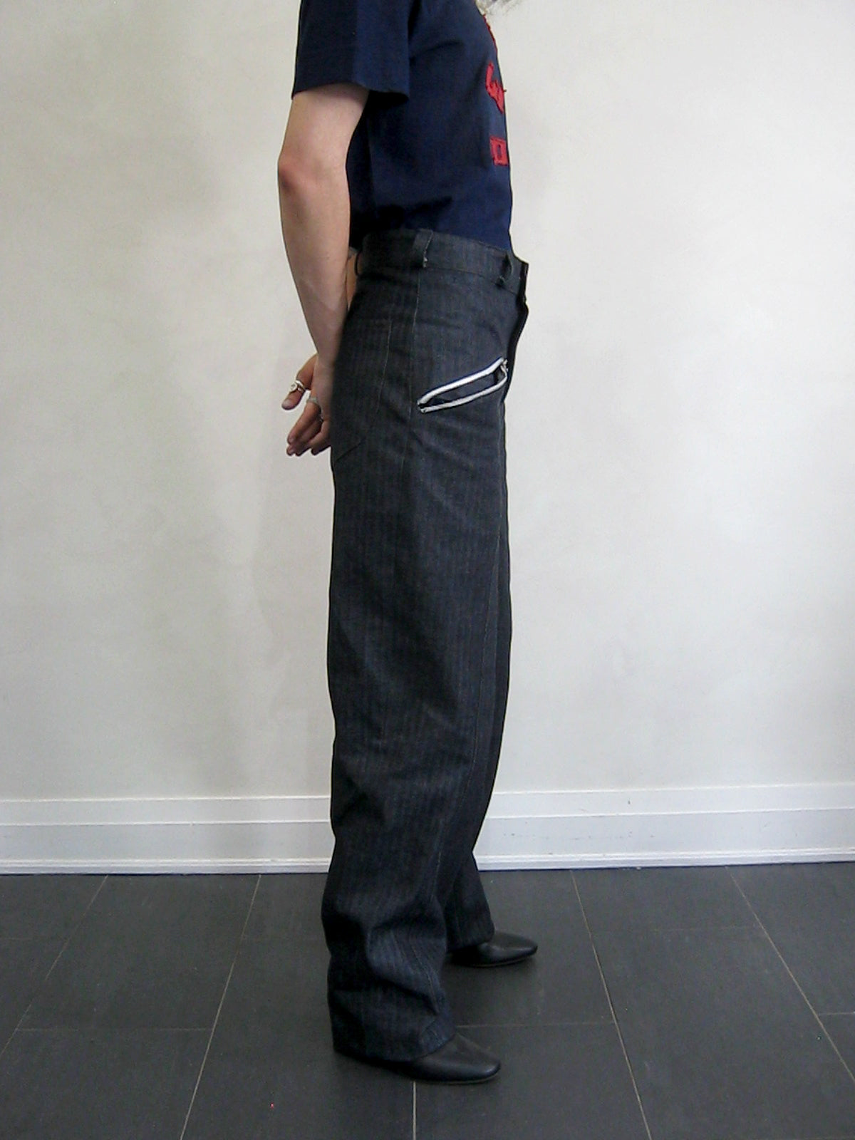 The Ergon herringbone Zip Denim